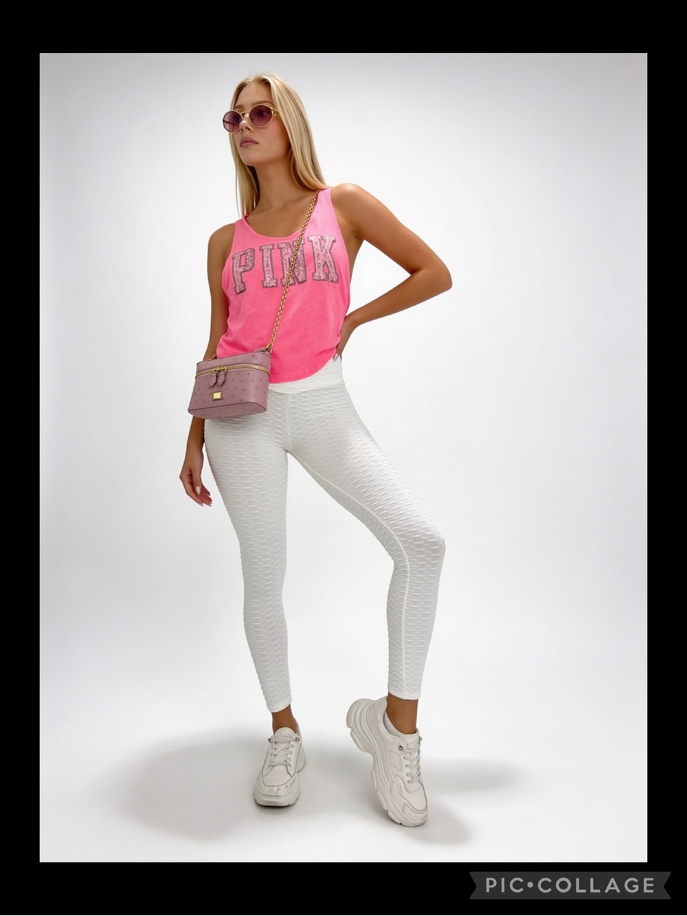 NWOT PINK Victoria's Secret Bubblegum Pink Tank Top with Logo Tag